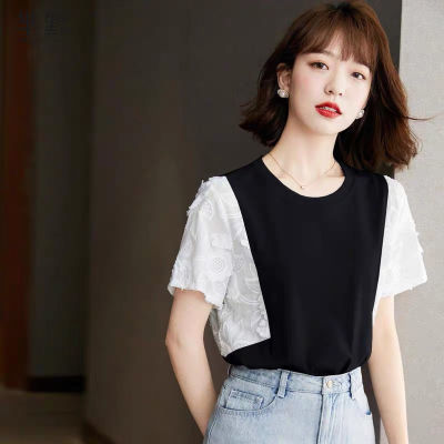 短袖t恤女装夏装2024年新款潮宽松韩版短款设计感小众夏季上