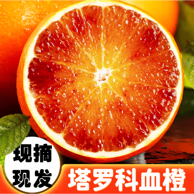 塔罗科血橙新鲜水果橙子无籽大果当季现摘现发红心橙子手剥橙包邮