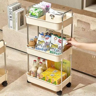 小推车置物架可移动落地多层收纳架客厅零食玩具厨房卫生间储物架