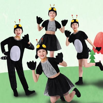 小蚂蚁儿童动物演出服六一幼儿男女童蚂蚁过河话剧卡通造型舞蹈服