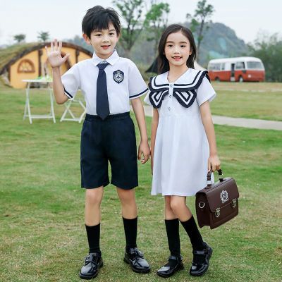 幼儿园园服夏装六一演出班服毕业照表演服衬衫夏季小学生校服套装