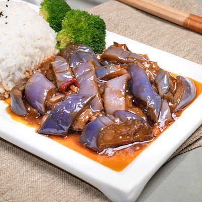 粮农星厨料理包鱼香肉沫茄子220g冷冻商用速食外卖半成品加热即食