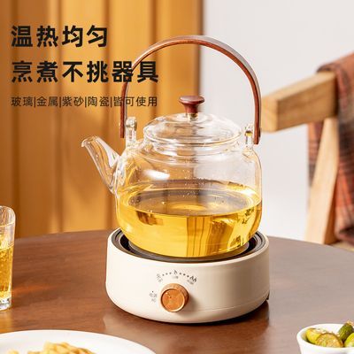 养生炉壶茶炉静音煮茶炉煮茶壶单炉办公女神花煮水炉小型家用加热