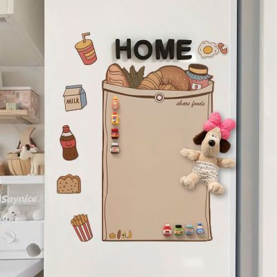 可爱卡通面包冰箱贴留言板可擦写磁吸食谱一周菜单创意提醒记事板