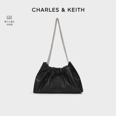CHARLES&KEITH23冬新品CK2-20782266柔软大容量单肩链条托特包女