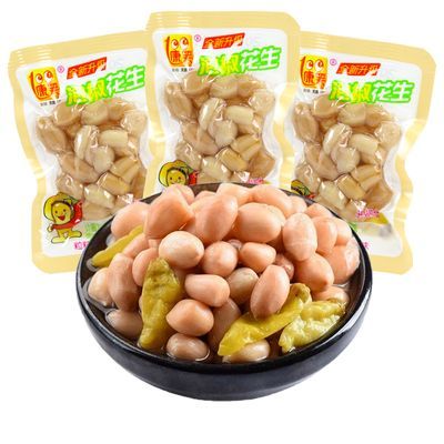 康笑泡椒花生米小包山椒花生辣花生休闲零食下饭小菜250g