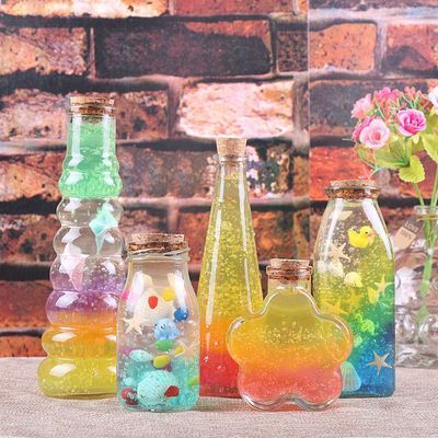 透明许愿瓶玻璃星星瓶创意礼物夜光星空瓶彩虹瓶海洋瓶全套材料包