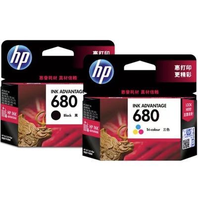 原装惠普680墨盒黑色彩色 HP3638 3636 4538