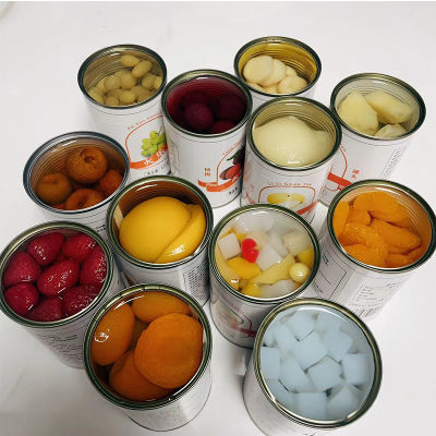 新鲜水果罐头混合装自选罐装黄桃罐头草莓整箱批发水果捞烘焙零食