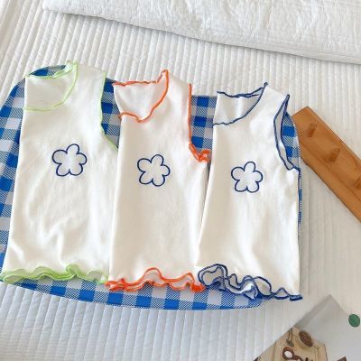 夏季宝宝无袖T恤短裤两件套婴儿薄款休闲家居服套装小童睡衣