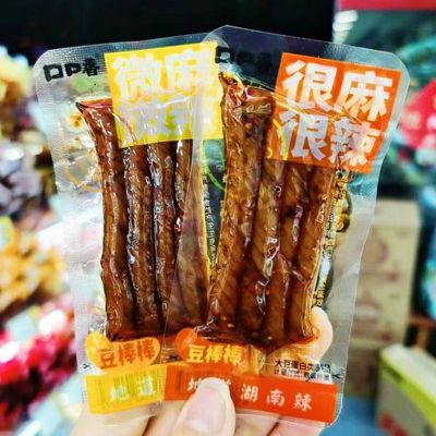 口口香豆棒棒很麻很辣微麻微辣辣条豆棍小包装辣子怀旧休闲小零食