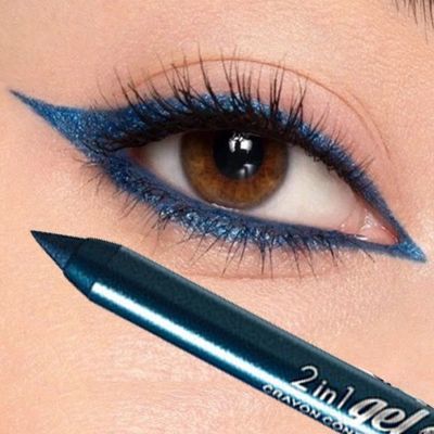 Matte Blue Eyeliner Gel Waterproof Long Lasting Colourful Bl