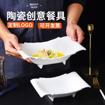 竹片碗家用陶瓷餐具饭店餐厅专用水果蔬菜沙拉碗菜汤盘拌面汤碗