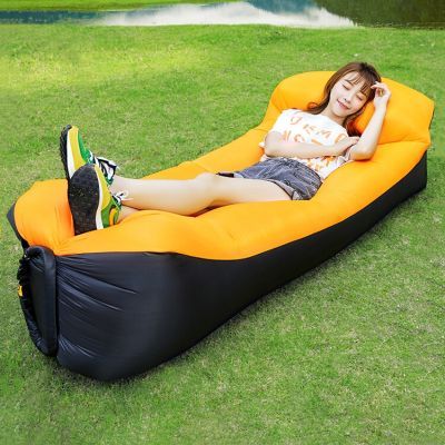户外懒人沙发可躺单人音乐节便携空气床露营野餐睡袋充气沙发加长