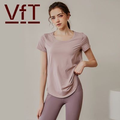 VFT高级感专业短袖T恤女2024新款夏裸感跑步健身运动速干瑜伽上衣