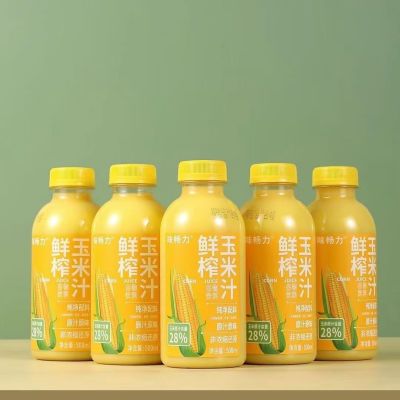 味畅力新货鲜榨玉米汁500ml整箱瓶装谷物饮料纯净配料畅销