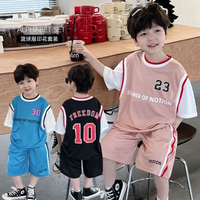 男童篮球服套装2024新款儿童中大童夏装短袖夏季薄款运动男孩
