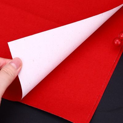 结婚红纸大张单面朱红喜字剪纸写对联福字压井盖婚庆喜事专用红纸