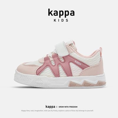 KAPPA KIDS卡帕网面透气夏季儿童板鞋休闲鞋软底魔术贴校园跑步鞋