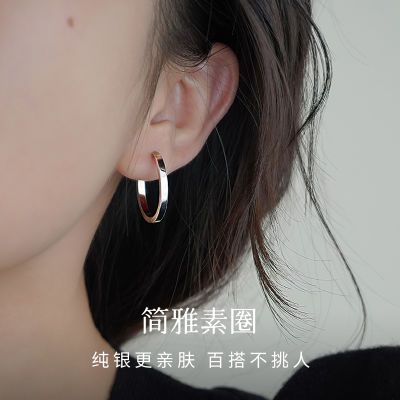 Winy925银耳圈女养耳洞高级圈圈冷淡风气质闺蜜女生生日中