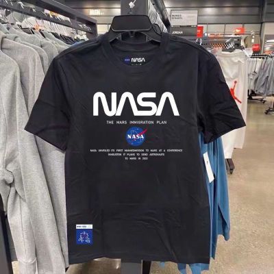 NASA官方联名2023夏季新款纯棉短袖T恤男大码宽松百搭潮