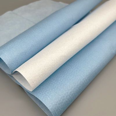 无尘纸工业擦拭纸除尘纸吸油吸水多用途蓝白大卷纸防静电纯色简约