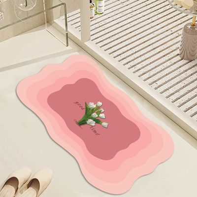 硅藻泥吸水家用防滑软地垫卫生间浴室速干防滑脚垫厨房吸油