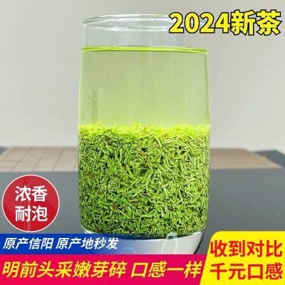 芽碎茶2024信阳新茶毛尖茶叶散装明前高山特级绿茶芽茶浓香型嫩芽
