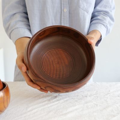 实木木碗木钵木头盆家用大号汤碗沙拉碗水果盘汤碗餐具