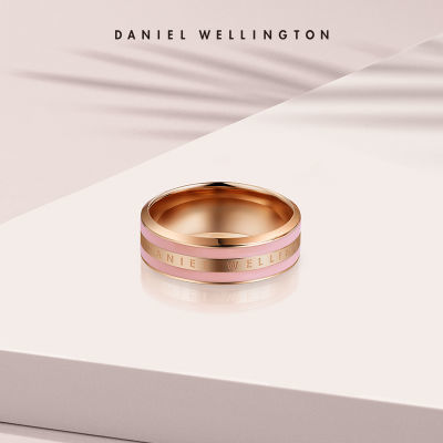 dw戒指女甜美粉色拼色戒指不掉色丹尼尔惠灵顿官方正品礼物送女