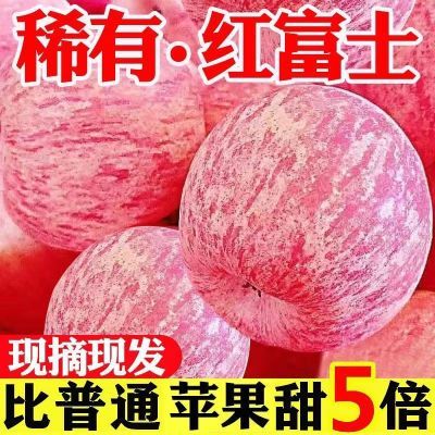 【超脆甜】山东烟台栖霞红富士苹果冰糖心新鲜水果批发应季整箱