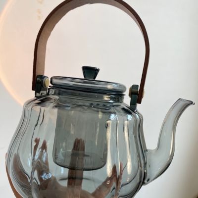 耐高温煮茶提梁一体玻璃泡茶茶壶家用电陶炉加厚耐热围炉蒸煮茶具