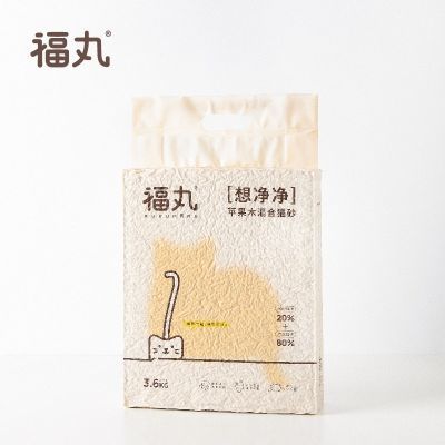 福丸苹果木混合猫砂3.6kg豆腐猫砂猫咪无尘除臭大量批发猫砂