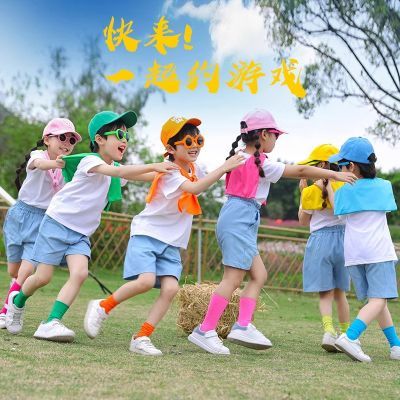 六一儿童服装表演演出服幼儿园毕业糖果合唱小学生T恤舞蹈啦啦队