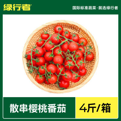 【绿行者】散串樱桃番茄4斤装酸甜生吃西红柿子零食水果非圣女果
