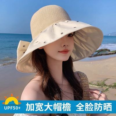 百搭遮阳帽女夏季时尚出游大檐防紫外线防晒帽法式年轻显瘦渔夫帽