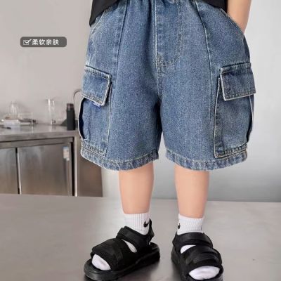 男童牛仔短裤工装洋气夏季2024儿童新款五分裤韩版中大童裤子