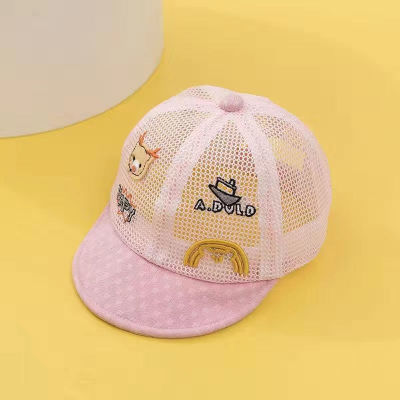 婴儿帽子夏款遮阳帽防晒男女宝宝鸭舌帽夏季薄款网眼儿童棒球帽潮