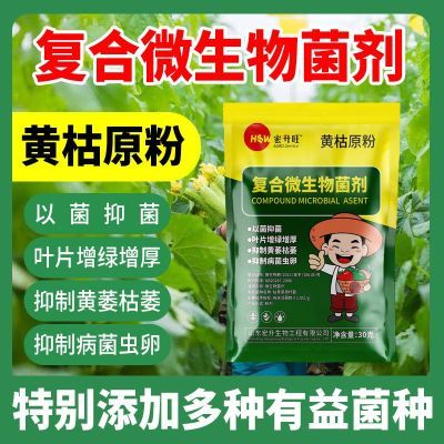 复合微生物菌剂黄枯原粉农用新型杀菌枯萎病叶绿素防治病菌通用