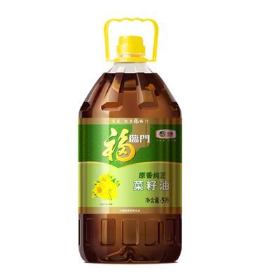 福临门菜籽油5L原香纯正家用炒菜食用油转基因三级菜油正品