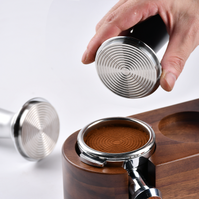 恒力压粉器咖啡压粉器套装58mm布粉器螺纹意思咖啡恒定弹力压粉器