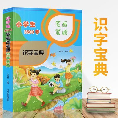 小学生3500字笔画笔顺识字宝典认字书汉字笔画识字大全识字神器