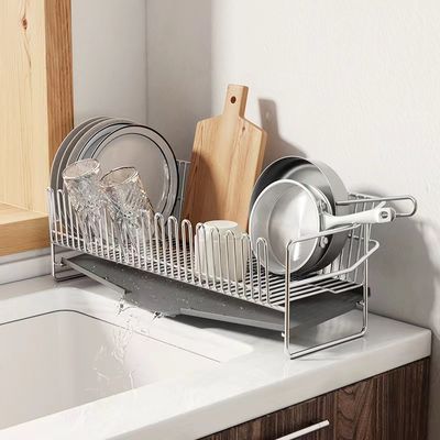 304不锈钢厨房碗碟架沥水架晾碗架窄边水池碗筷碗盘子餐具收纳