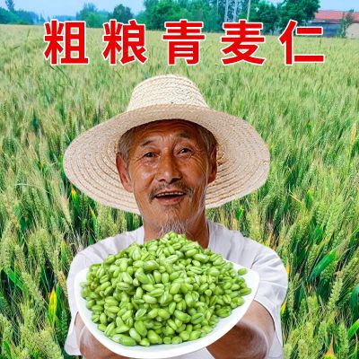 青麦仁农家自产小麦粒新鲜营养粥天然五谷杂粮粥青麦粒真空粗粮