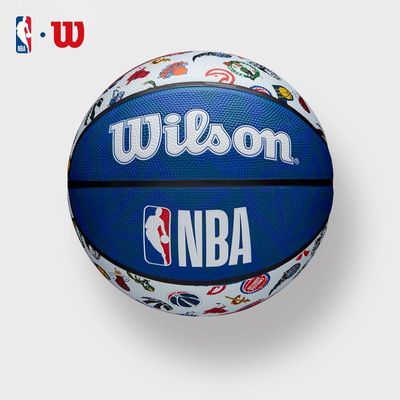Wilson威尔胜官方NBA全队徽耐磨室外训练成人男女7号橡