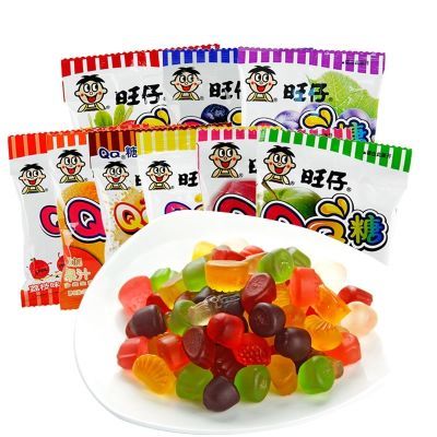旺旺旺旺QQ水果旺仔零食儿童果汁橡皮糖软糖小包装休闲糖1*120袋
