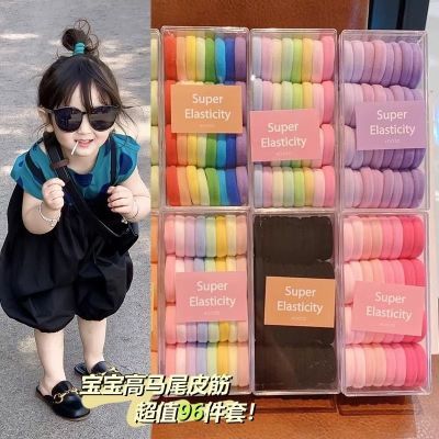 成人皮筋儿童小女孩无缝发圈马卡龙毛巾圈大号发圈头绳扎头发大人
