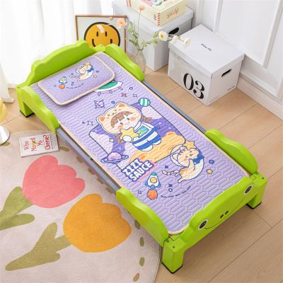 婴儿凉席乳胶夏季宝宝可通用幼儿园午睡专用儿童床垫冰丝吸汗透气