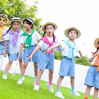 六一儿童节表演服幼儿园毕业照小学生啦啦队男女套装儿童演出服