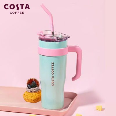 Costa巨型保温杯大容量食品级不锈钢健身户外吸管杯子薄荷莓果